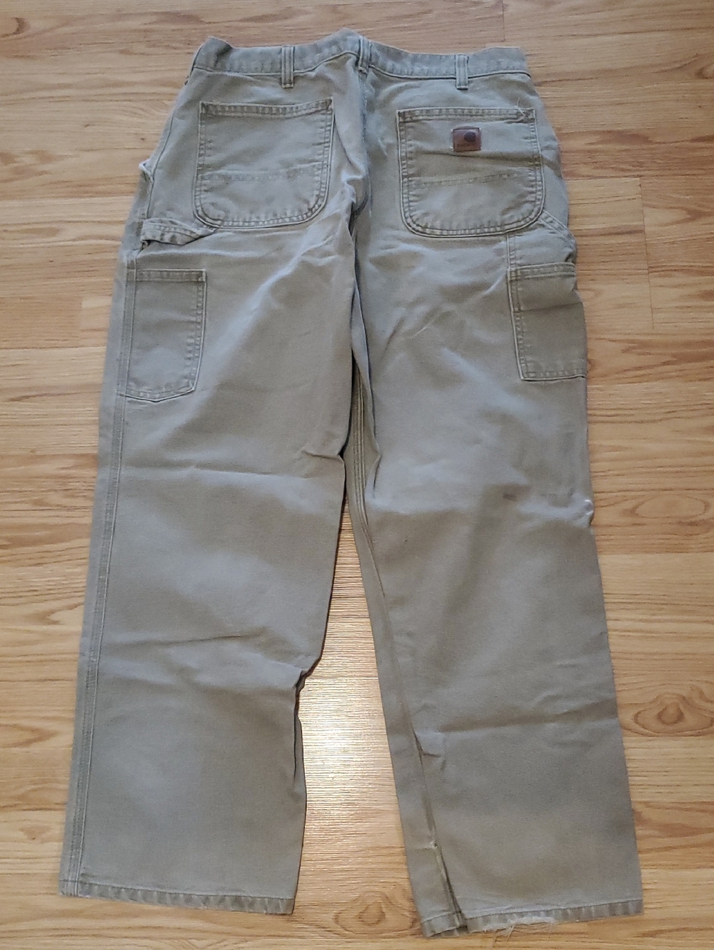 Vintage Carhartt Distressed Carpenter Pants – Gray/Sage Green  34/30 - Picture 2 of 9
